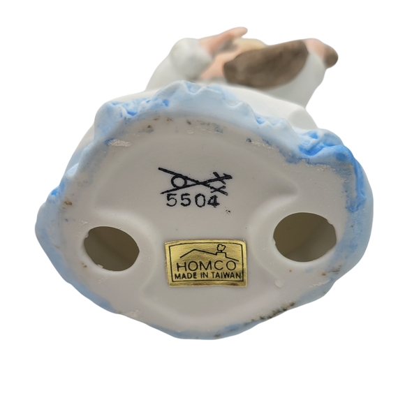 Vintage HOMCO Pair of Christmas Angels Playing Instruments Home Interiors - Picture 9 of 11